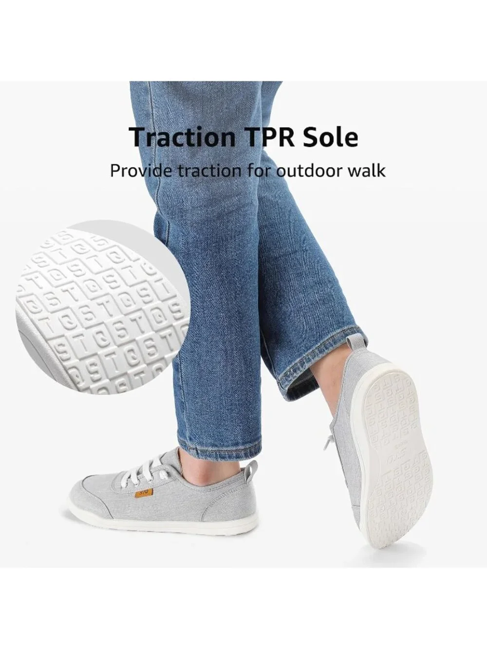 Women's Light Grey Comfortable Classic Slip On Low Top Canvas Fashion Sneakers
